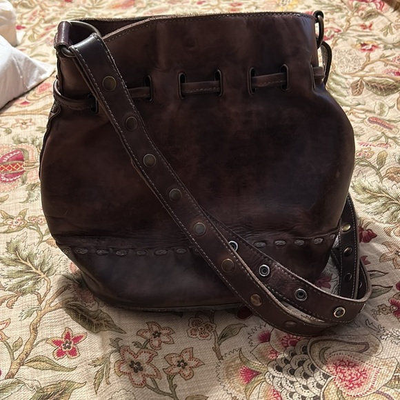 Bed/STU brown leather bucket bag - Picture 2 of 5
